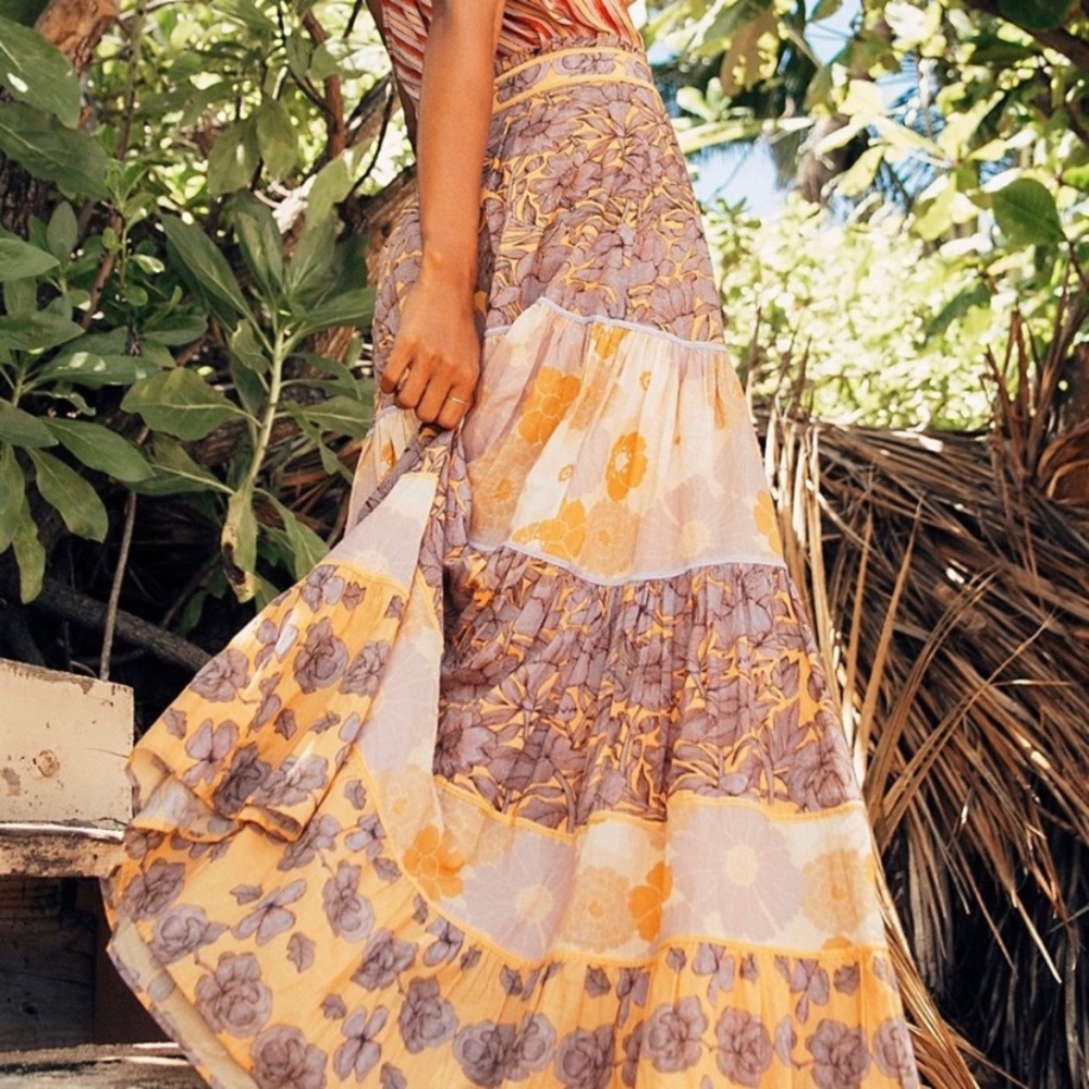 New Free People Carolina K Catalina Maxi Skirt